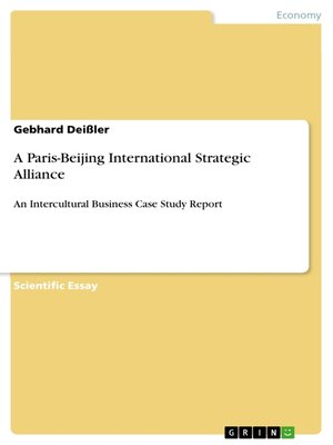 cover image of A Paris-Beijing International Strategic Alliance